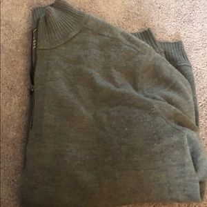 Mens sweater. Half zip 100% wool